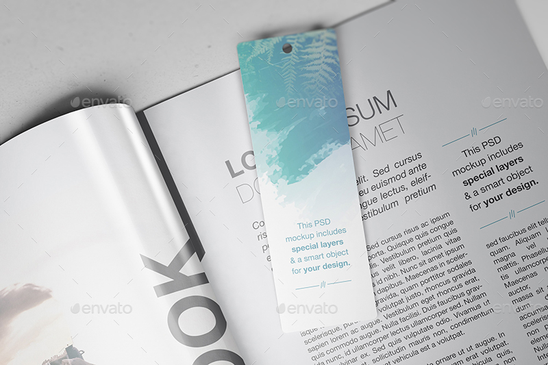 Promotional Bookmark Mockups Vol2, Graphics