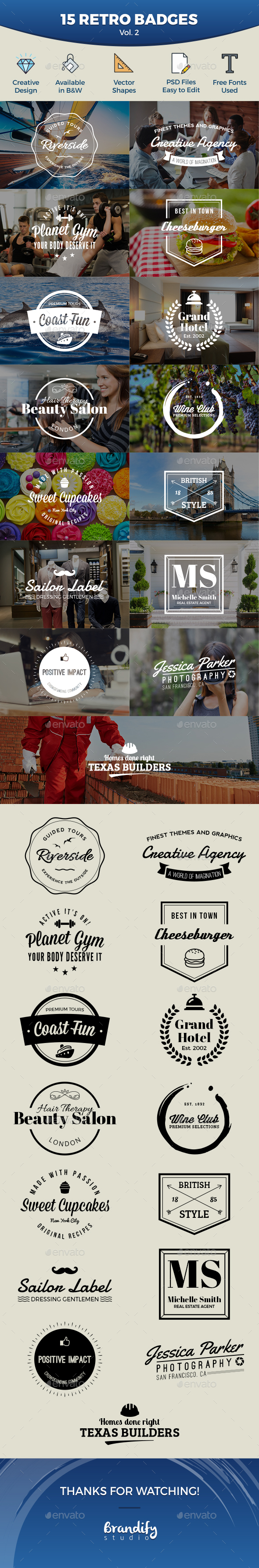Badges and Logos - Badges & Stickers Web Elements