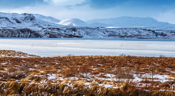 Beautiful winter landscape - Stock Photo - Images