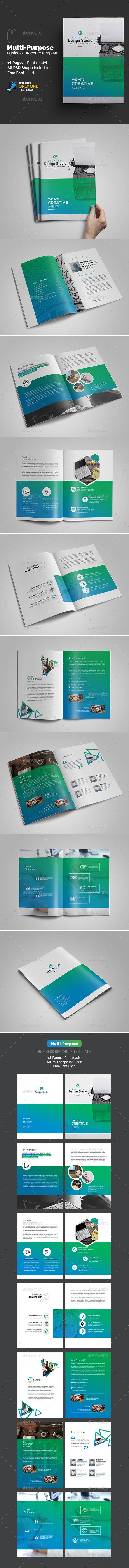 Multi-Purpose Agency Brochure Template - Brochures Print Templates