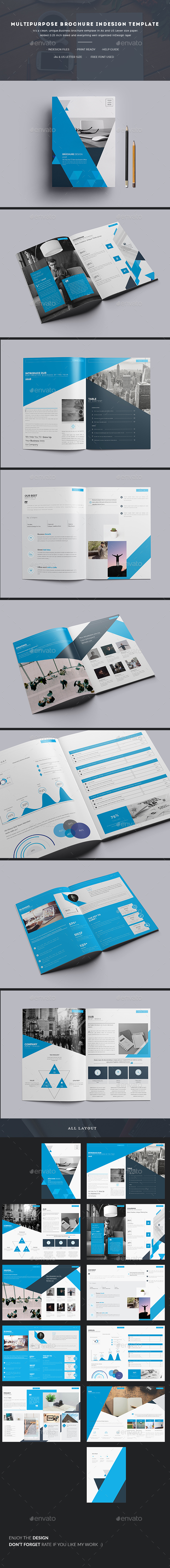 Multipurpose Brochure InDesign Template - Corporate Brochures