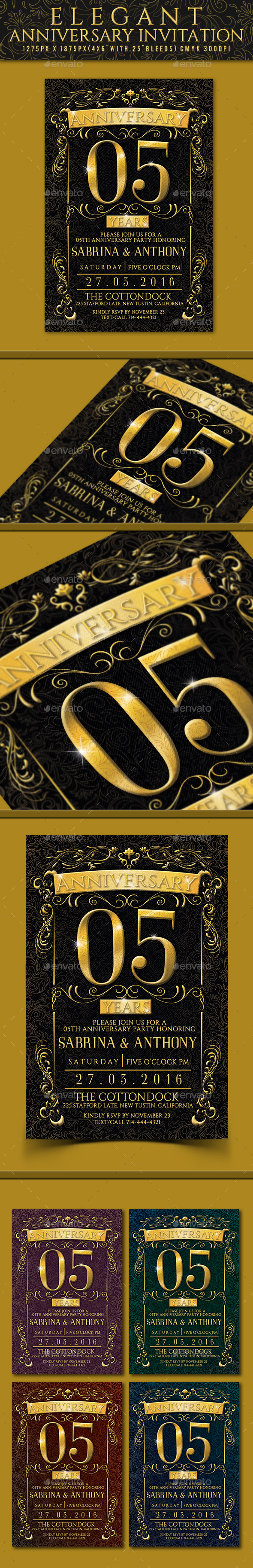 Anniversary Invitation - Invitations Cards & Invites