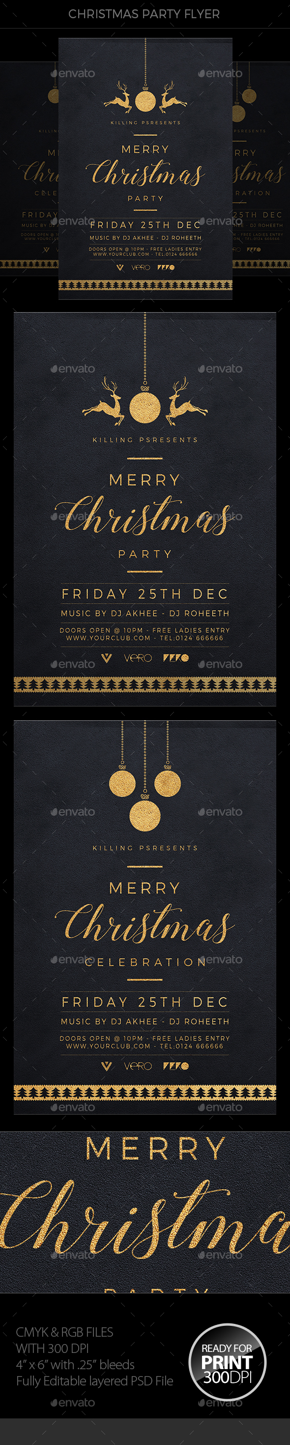 Christmas Flyer - Clubs & Parties Events