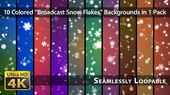 Broadcast Snow Flakes - Pack 01