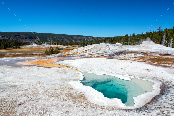 Heart Spring in Yellowstone - Stock Photo - Images