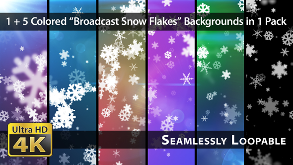 Broadcast Snow Flakes - Pack 02