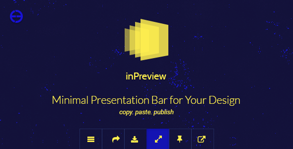 Download inPreview — Minimal Presentation Bar for Your Design nulled version