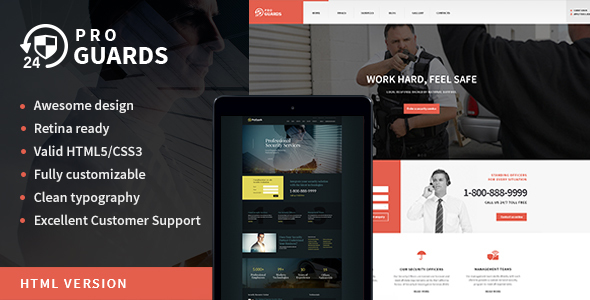 ProGuards | Safety & Security Site Template