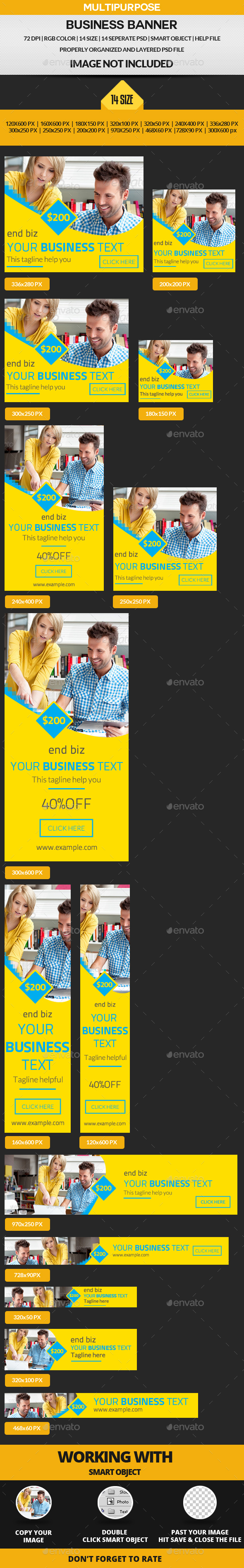 Business Banners - Banners & Ads Web Elements
