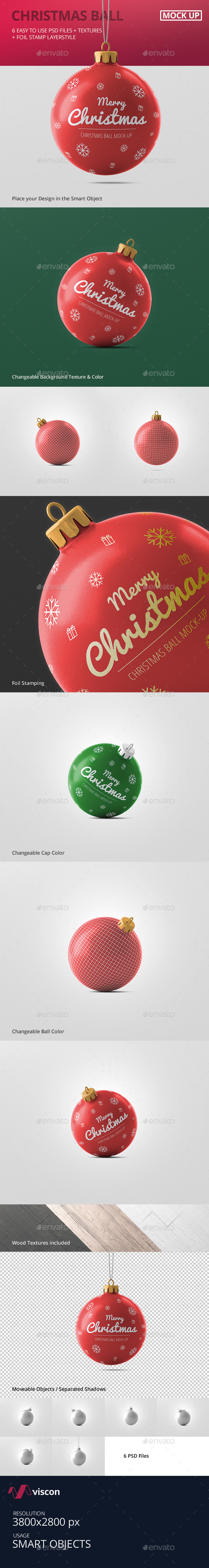 Christmas Ball Mockup - Miscellaneous Print