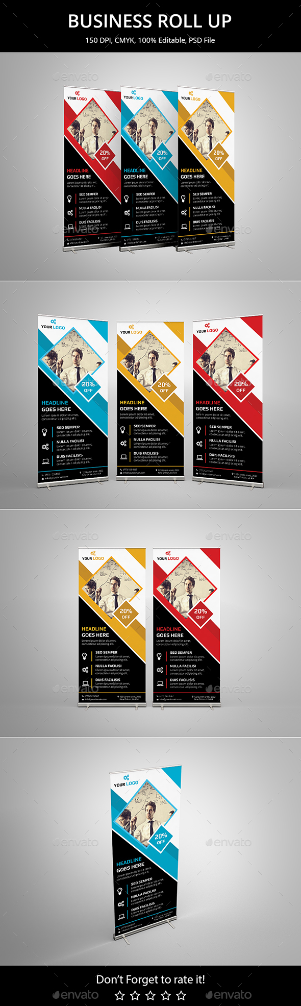 Business Roll up v13 - Signage Print Templates