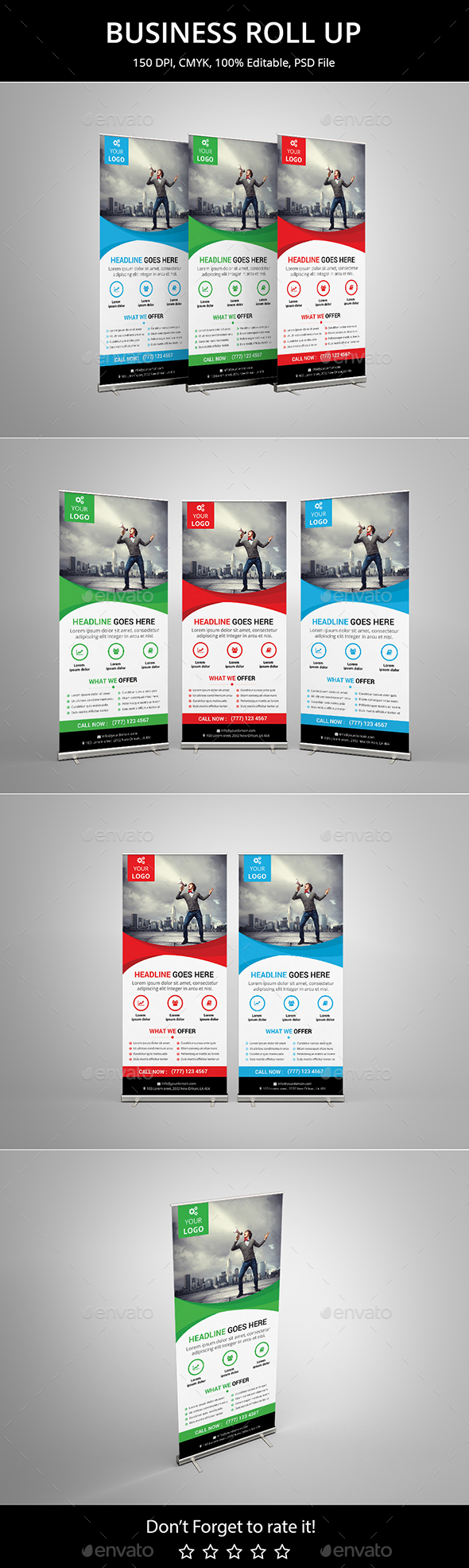 Corporate Business Roll up v1 - Signage Print Templates