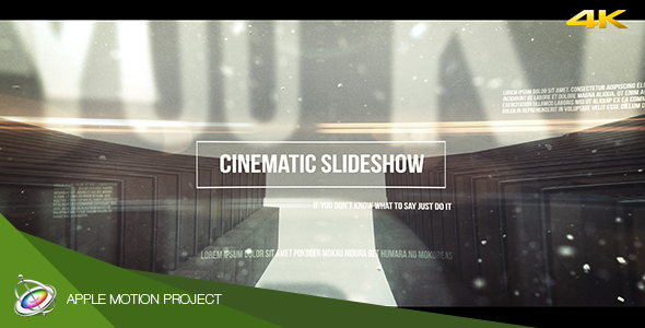 Cinematic Slideshow - Apple Motion