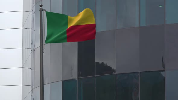 Benin Flag  Background 4K alt