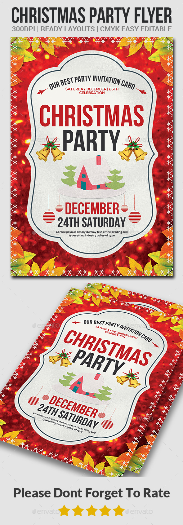 Christmas Party Flyer Template - Events Flyers