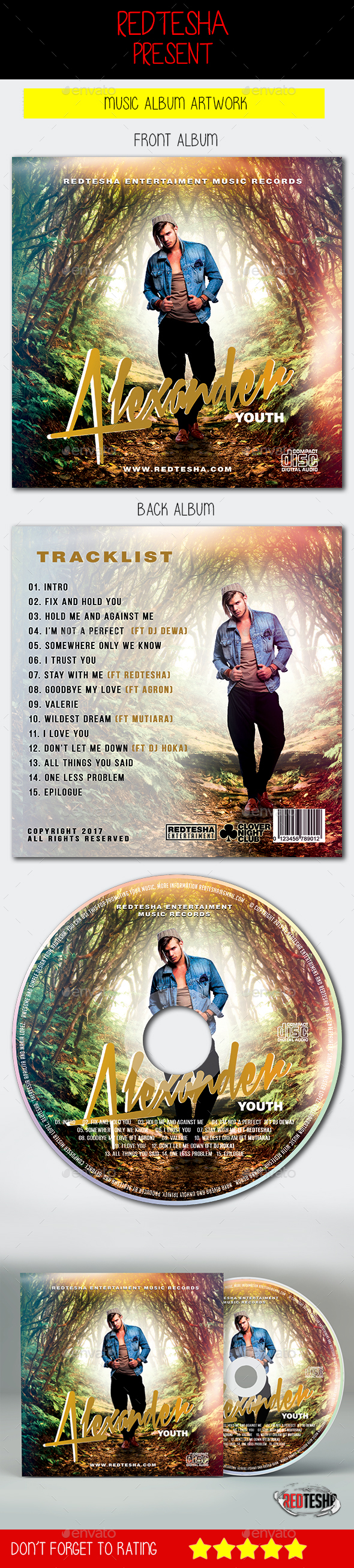 Music Album Artwork - CD & DVD Artwork Print Templates