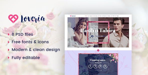 Loveria Wedding - ThemeForest 18748770