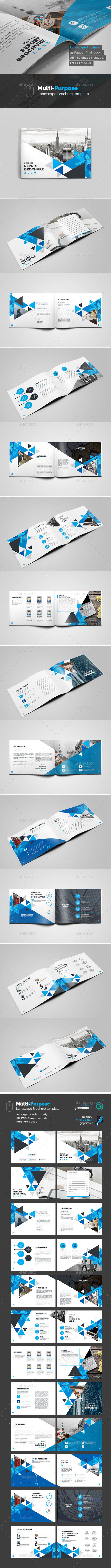Landscape Brochure - Brochures Print Templates