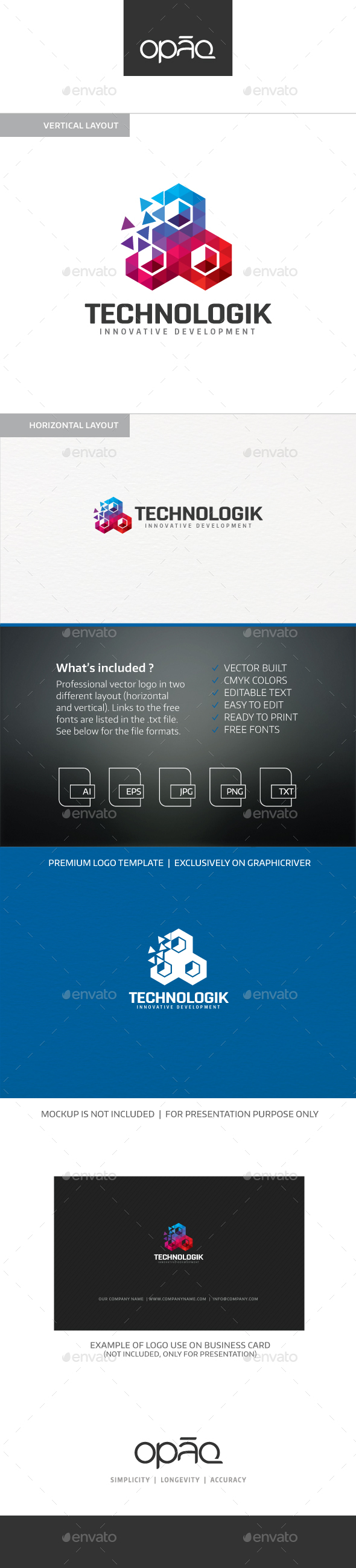 Technologik Logo - Abstract Logo Templates
