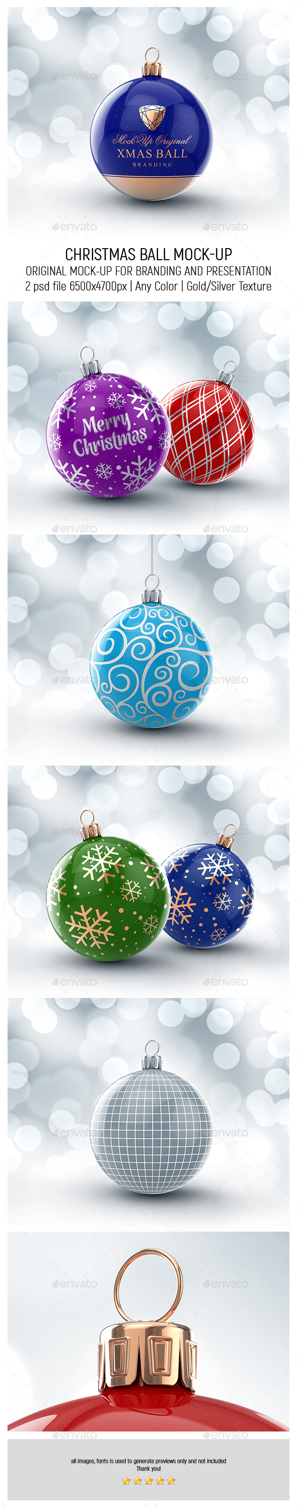 Christmas Ball Mock-up - Miscellaneous Print