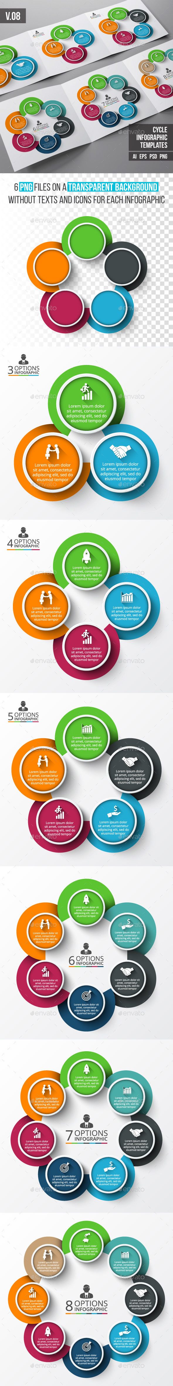 Infographics template set v.08 - Infographics