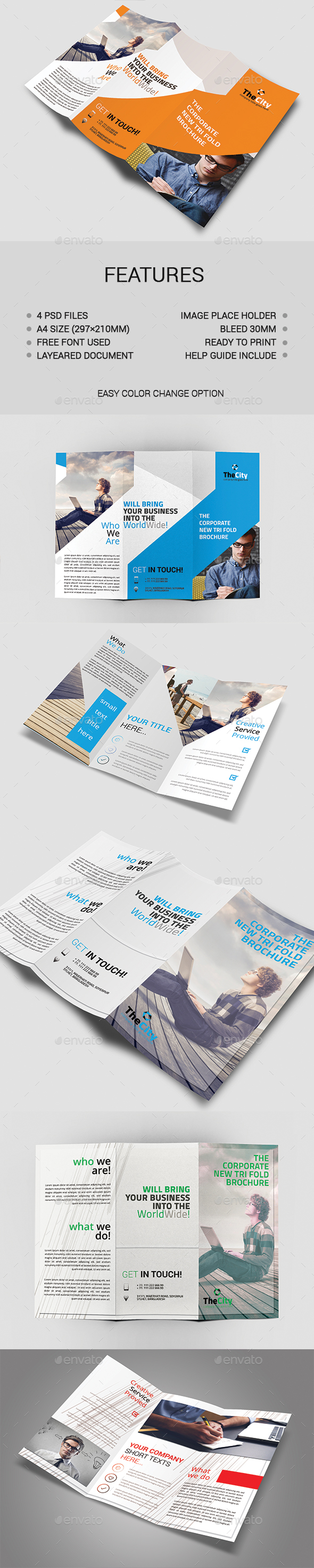 Tri-Fold Brochure Bundle - Brochures Print Templates