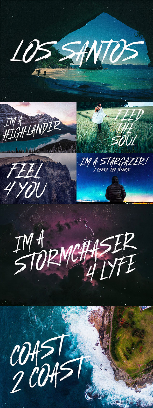 Los Santos - Typeface - Handwriting Fonts