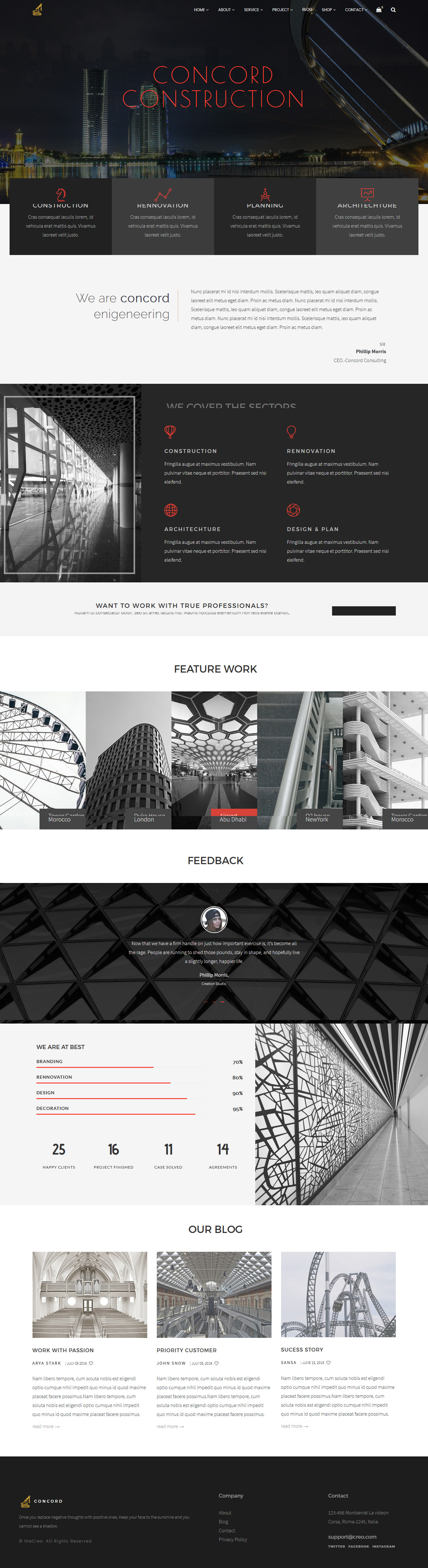 Concord - Construction and Building Website Template by theCreo ...