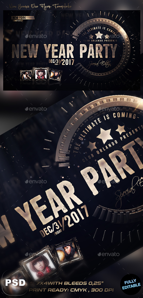 New Years Flyer - Events Flyers