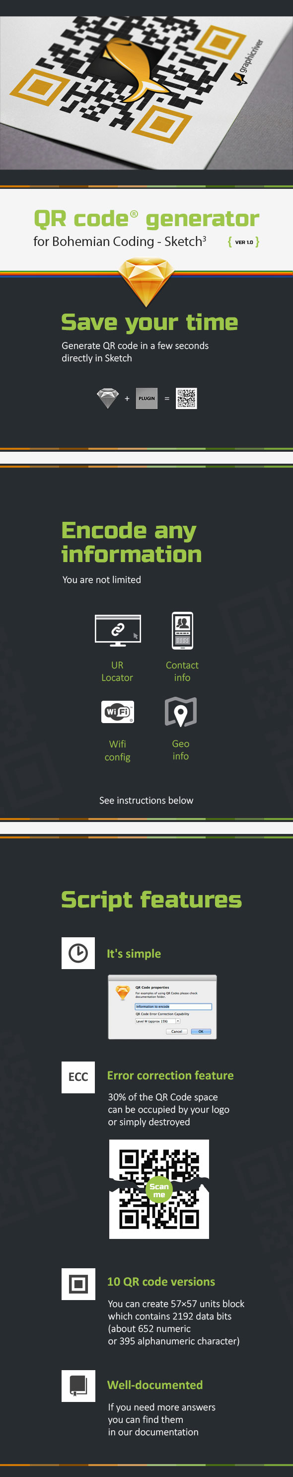 QR Code generator for Sketch - Sketch Plugins Add-ons