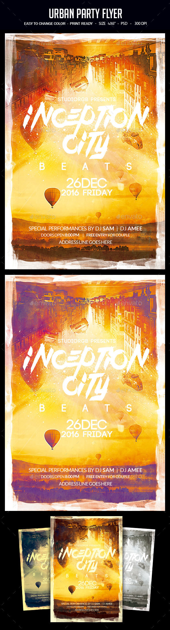 Urban Party Flyer - Clubs & Parties Events