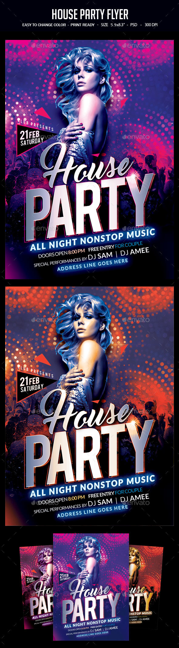 House Party Flyer - Clubs & Parties Events