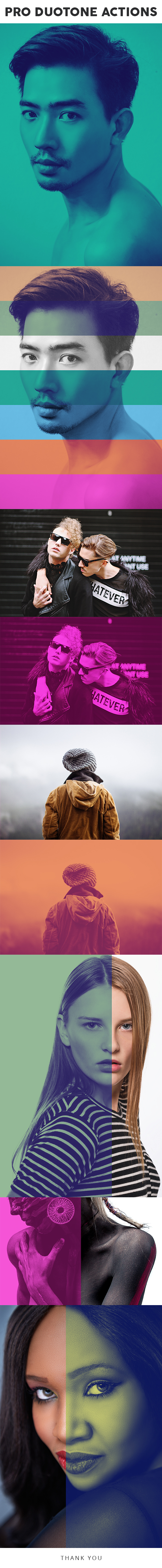 Pro DUOTONE Photoshop Actions - Photo Effects Actions