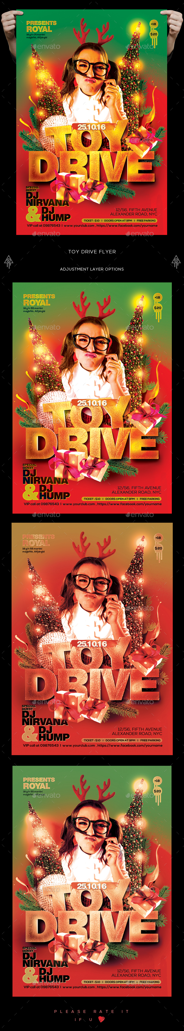 Toy Drive Flyer - Holidays Events