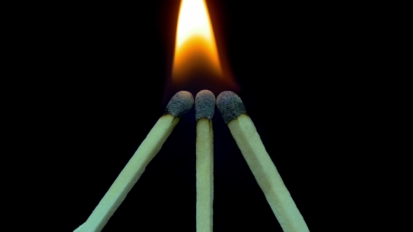 Burning Matches, Chain Reaction And Flame alt