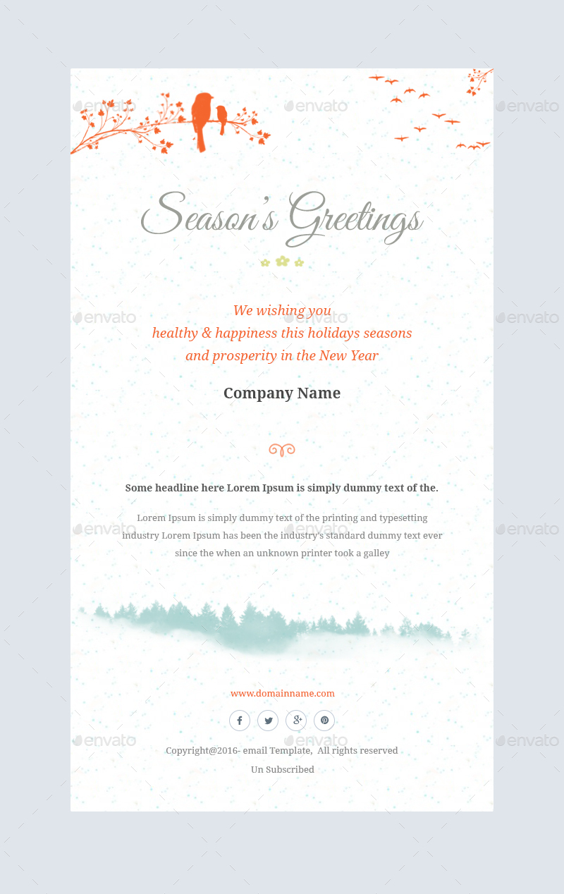 greeting template email Template Christmas  Email Offers/Greetings PSD by