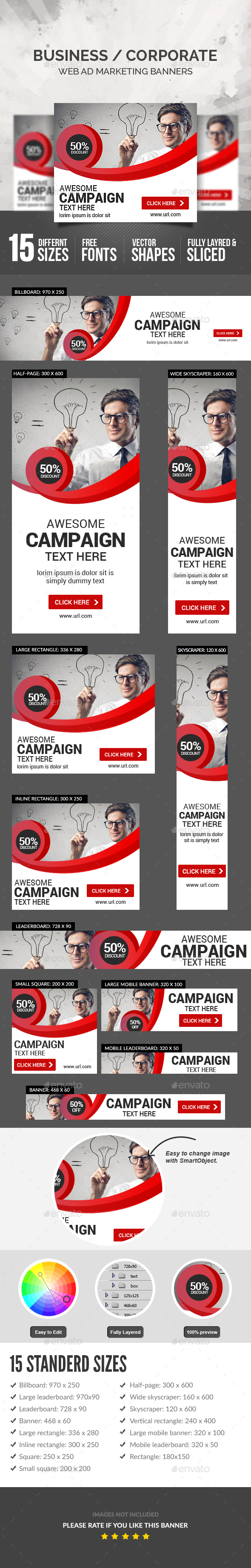 Business Banners - Banners & Ads Web Elements