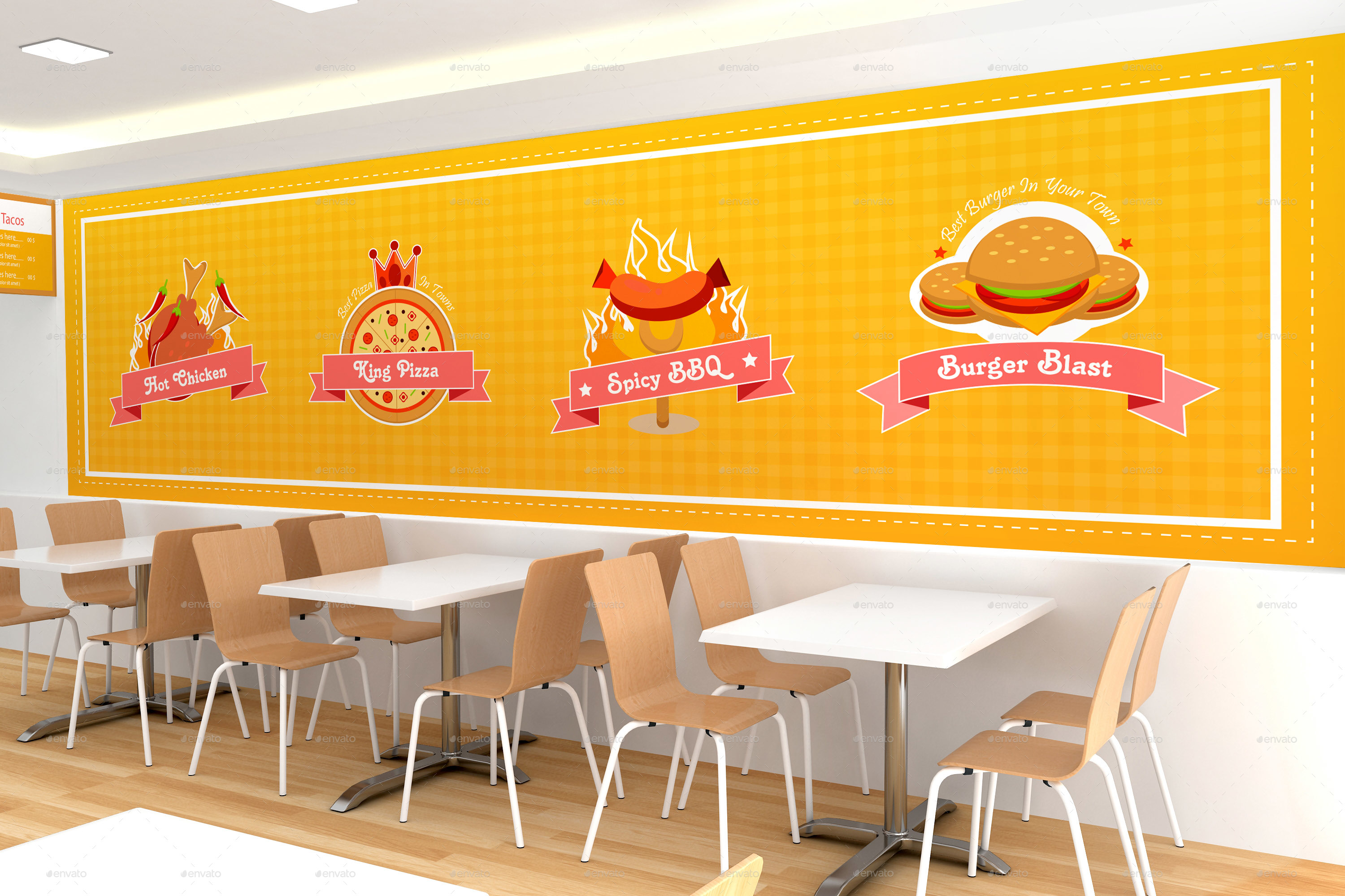 Download Fast food / Restaurant Branding Mockups by shaikerintu | GraphicRiver