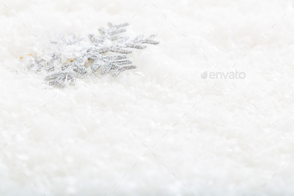 Snow flake on snow background Stock Photo by rawf8 | PhotoDune