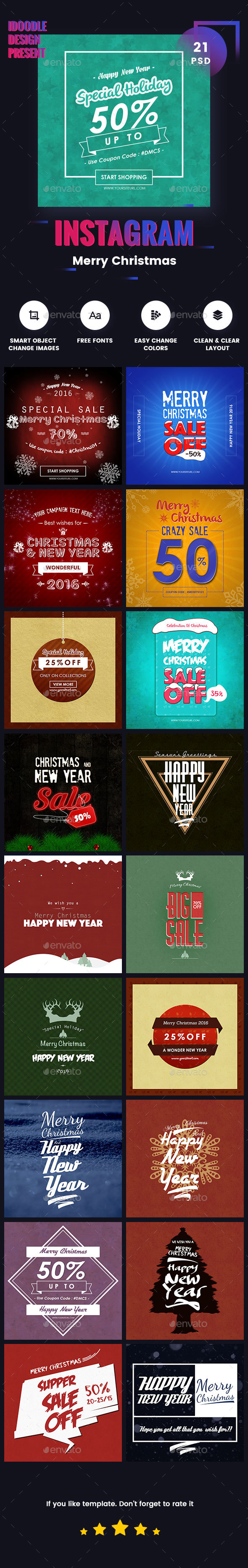 Merry Christmas Banners Instagram