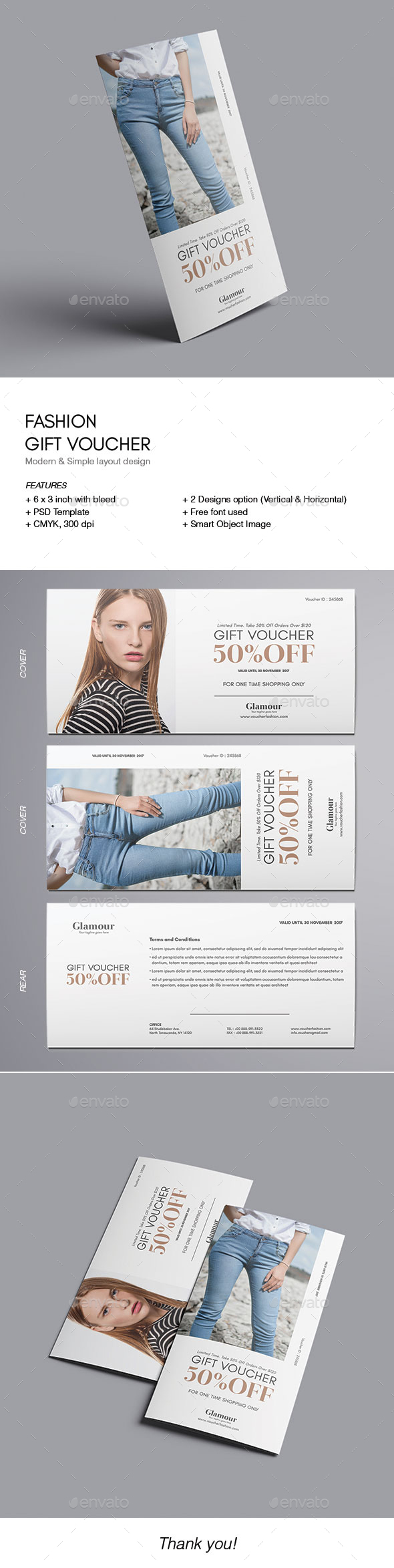 Fashion Gift Voucher - Loyalty Cards Cards & Invites