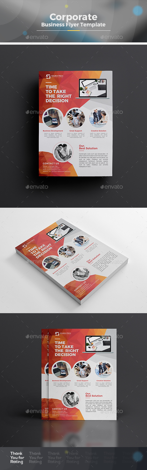 Corporate Abstract Flyer - Corporate Flyers