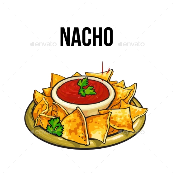 Mexican Nachos - Food Objects