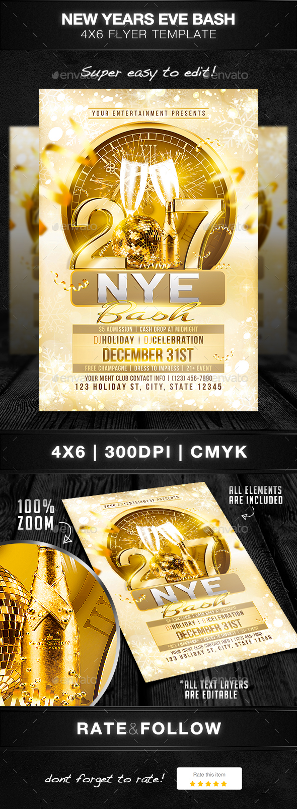 New Years Eve Bash by DesignsByDior | GraphicRiver