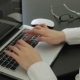 Work And Break. Beautiful Young Busines Woman With Glasses Working On Laptop - VideoHive Item for Sale