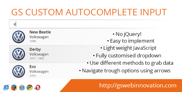 GS Custom Autocomplete - CodeCanyon 10876621