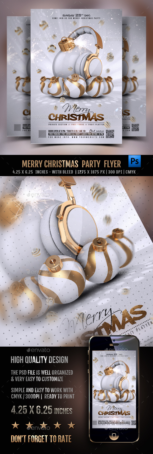 Merry Christmas Flyer Template