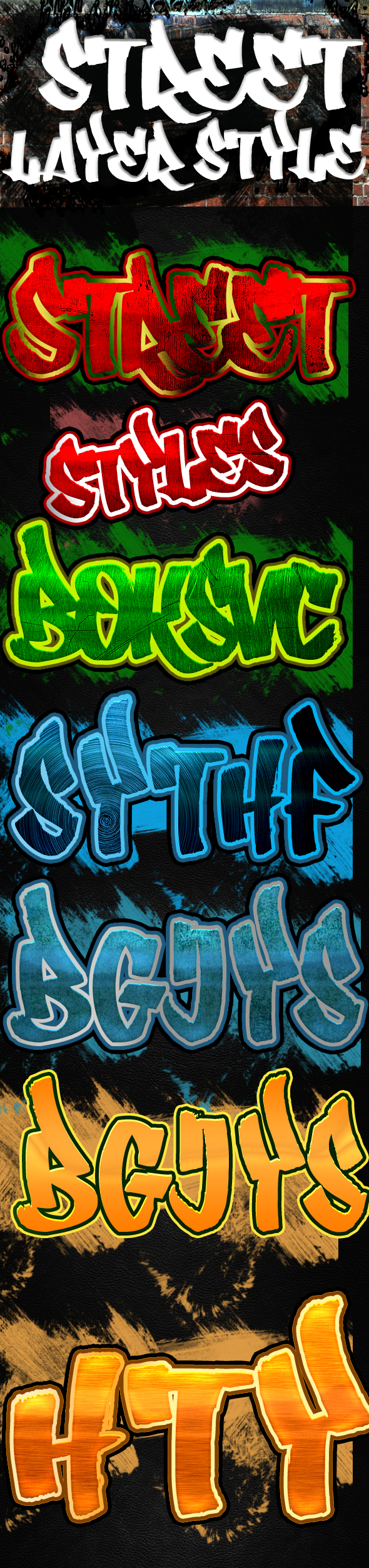 Street Layer Styles - Text Effects Styles