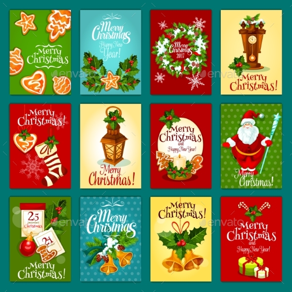 Christmas Winter Holiday Greeting Card Set - Christmas Seasons/Holidays