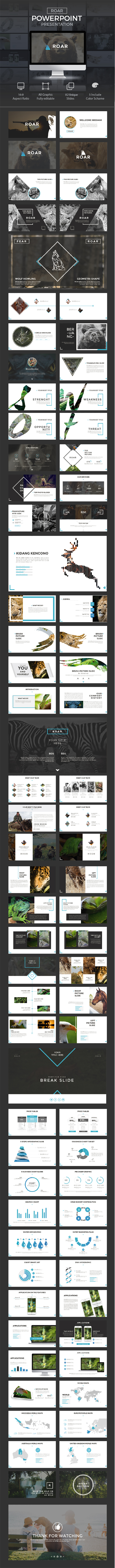 ROAR Presentation Template - Creative PowerPoint Templates
